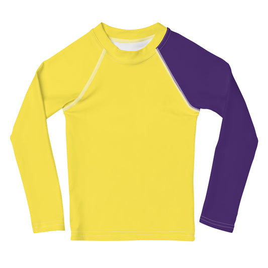 Toddler Purple and Yellow Rash Guard