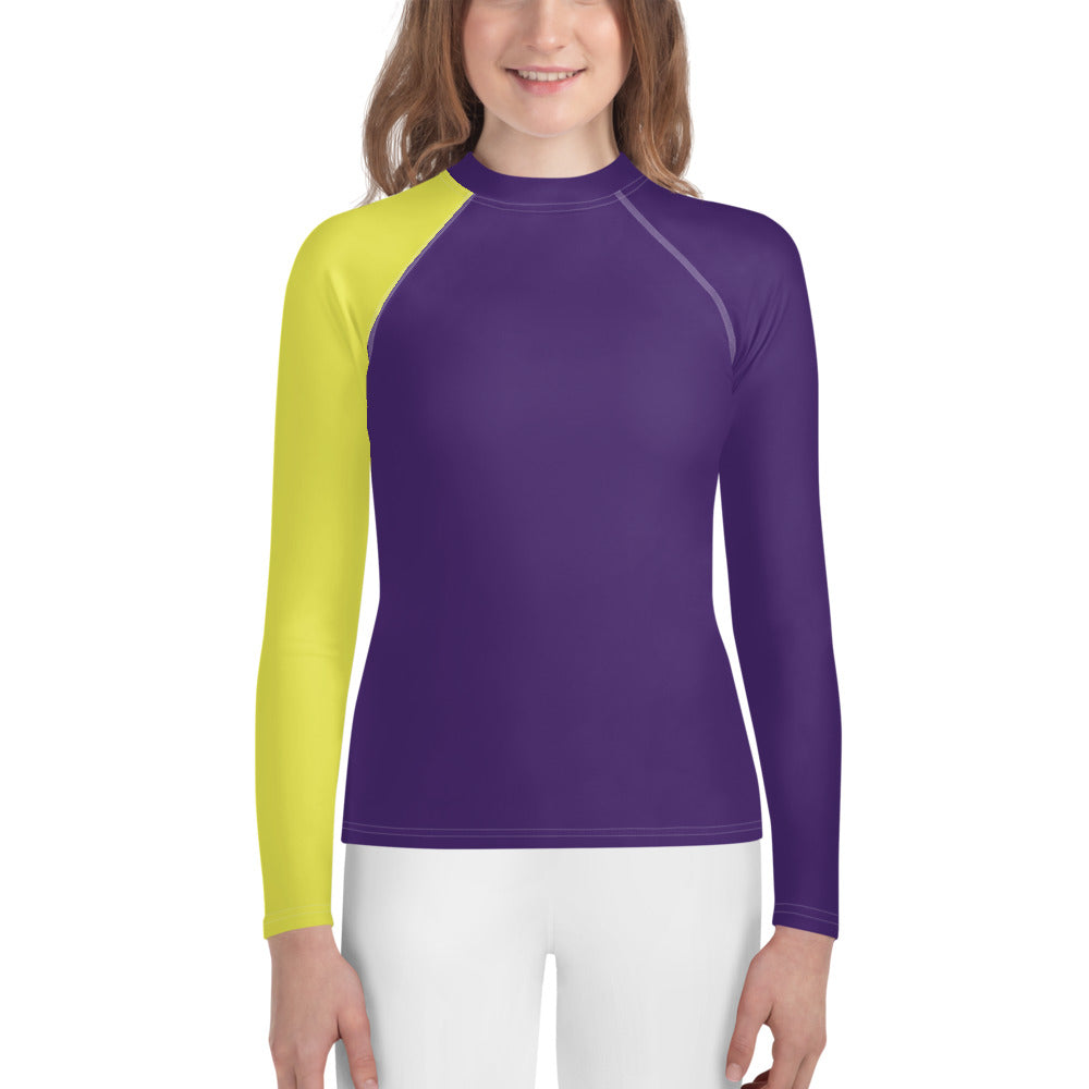 Purple & Gold Rash Guard