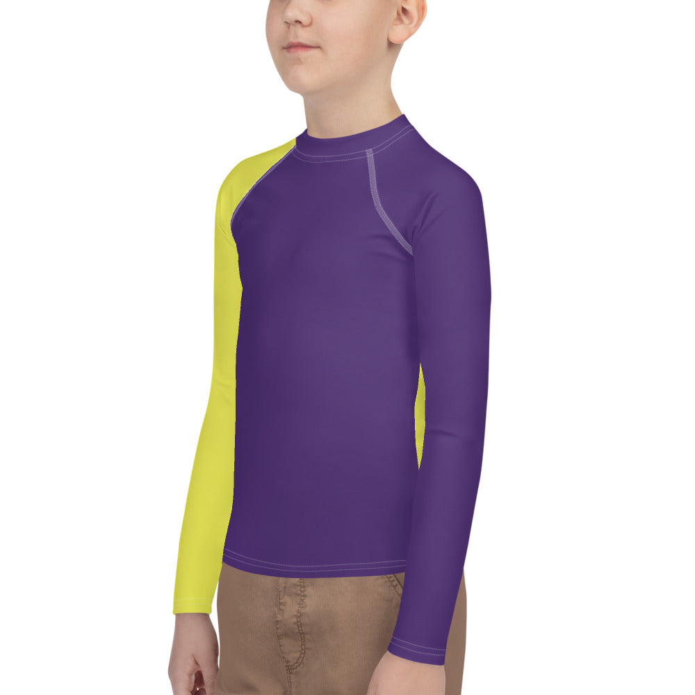 Purple & Gold Rash Guard